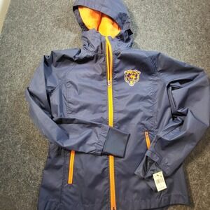 New Chicago Bears Windbreaker Women's Small Blue Zip Up